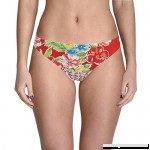 Bikini Lab Womens Tropical Print Hipster Swim Bottom Separates Red L  B07BKQ421V